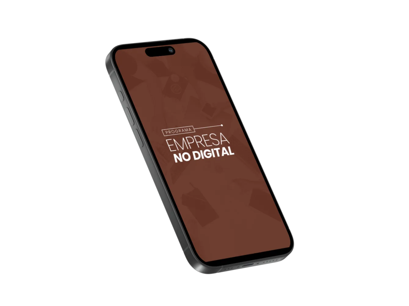 Celular exibindo o Programa Empresa no Digital